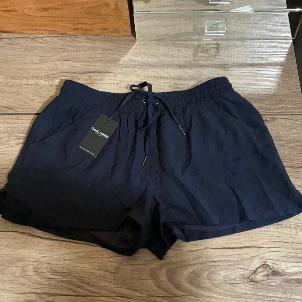 David Lerner New York Navy Blue Shorts NWT M